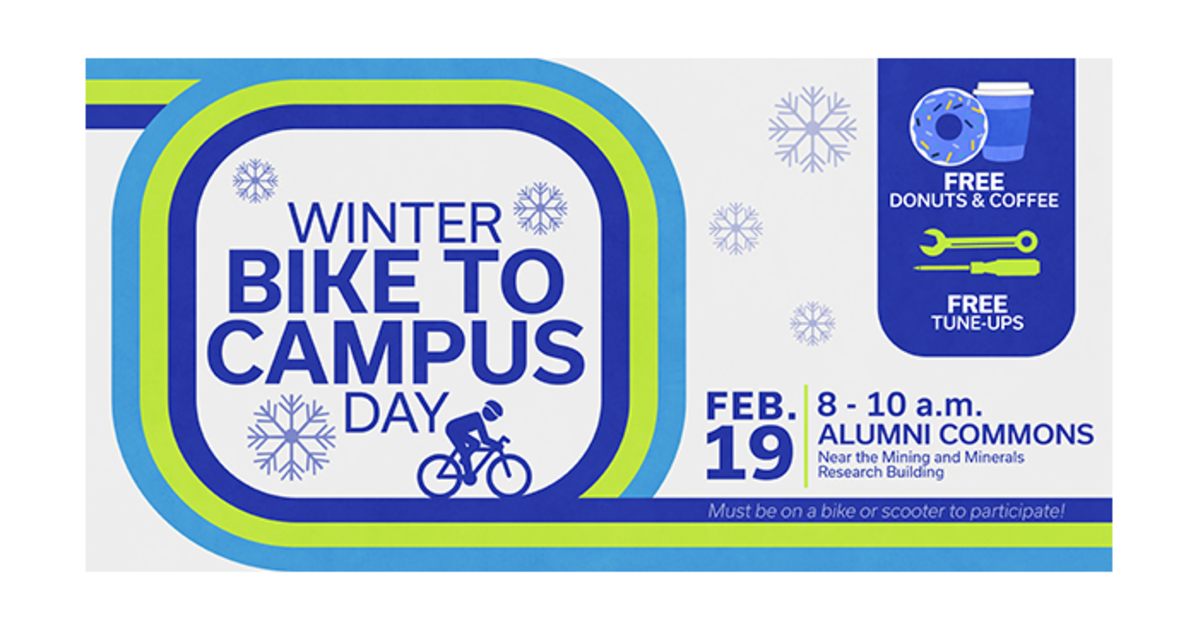 Celebrate all-season cycling  during Winter Bike to Campus Day