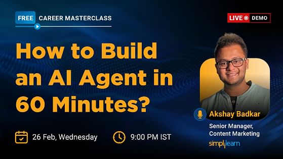 Master the Art of Crafting an AI Agent in Just One Hour! | Join Our Live Webinar on February 26, 2025, at 3:30 PM