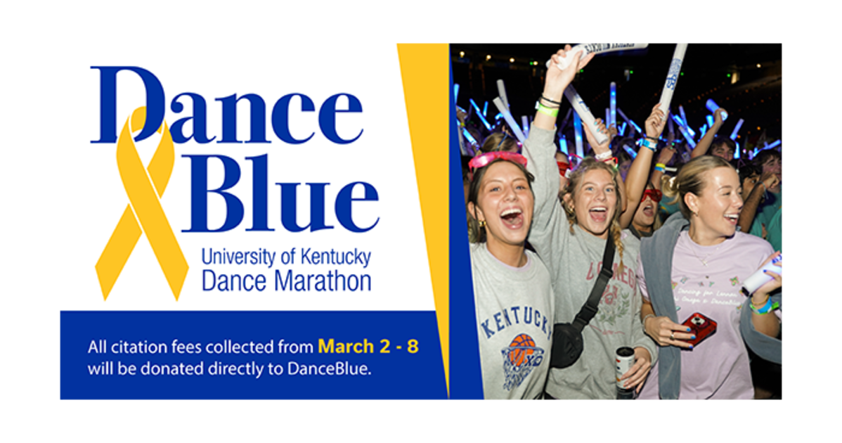 Support DanceBlue’s mission by settling a citation March 2-8