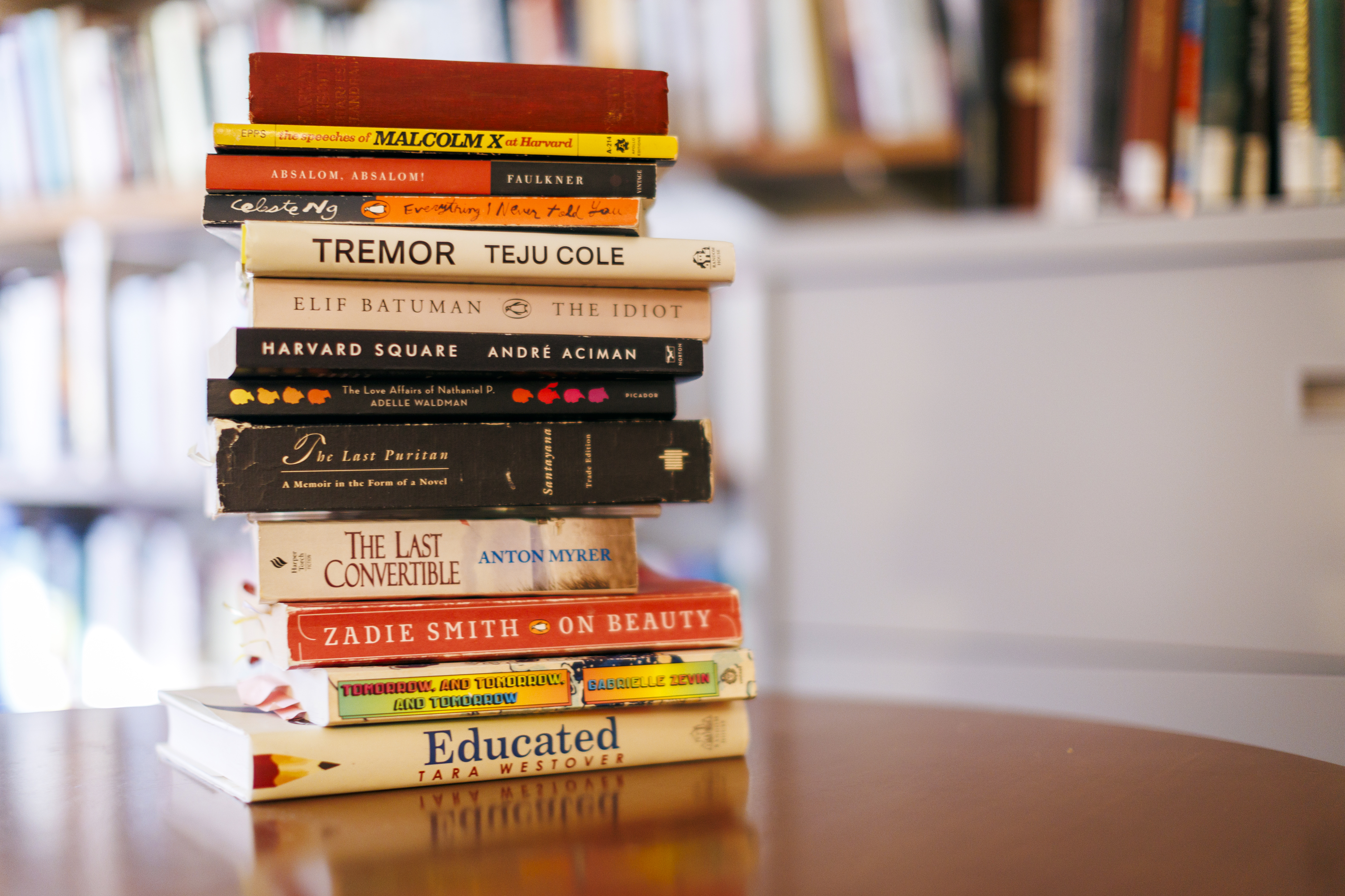 A collection of Harvard novels