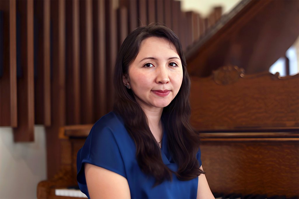 Liliya Ugay, assistant professor of composition and director of Polymorphia New Music Ensemble in the College of Music, is the first woman to receive this honor in 24 years. (College of Music/Laura Chacon)