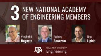 3 new national academy of engineering members, Vanderlei Bagnato, Rodney Bowersox, Don Lipkin