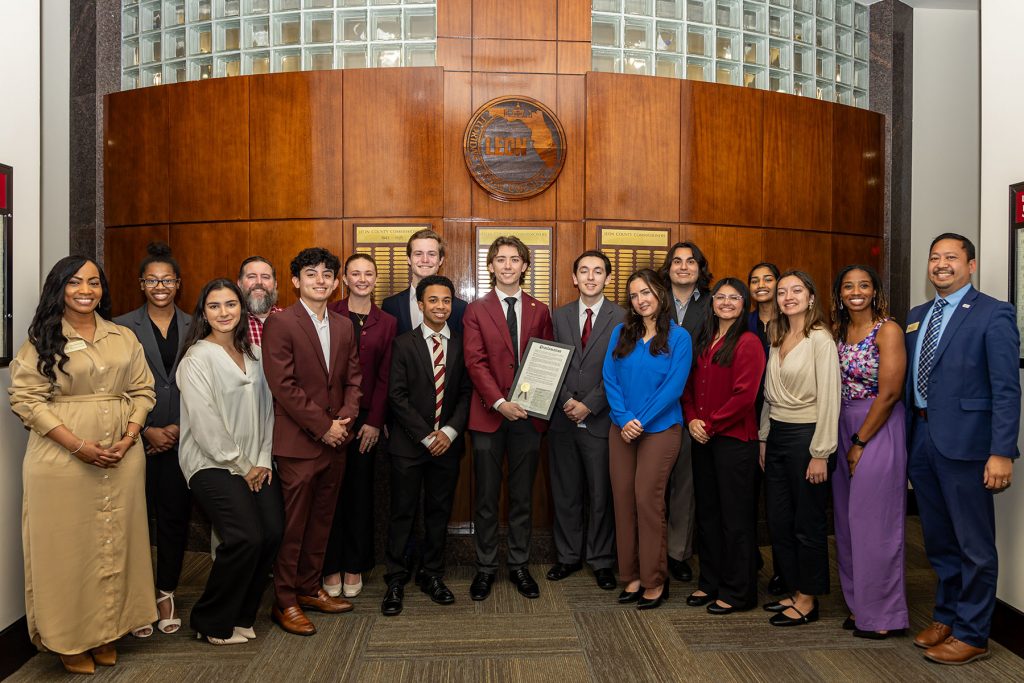 FSU Student Government Association Honored by Leon County for Pioneering Leadership Development Initiatives