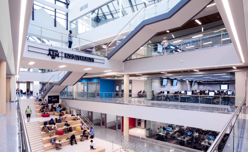 an interior view of the Zachry building