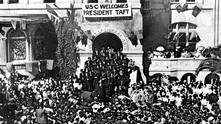 President Taft visits USC in 1911