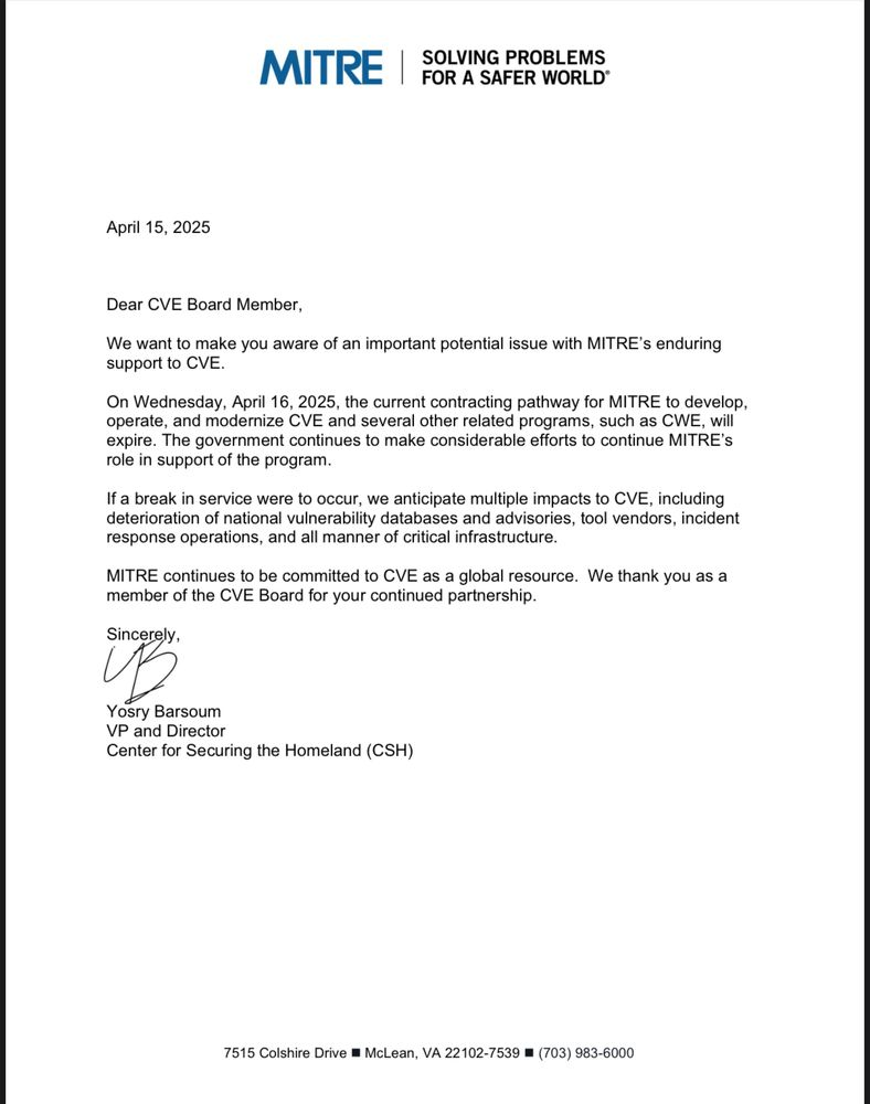 Deadline Approaches for Vital Cybersecurity Vulnerability Database Support
