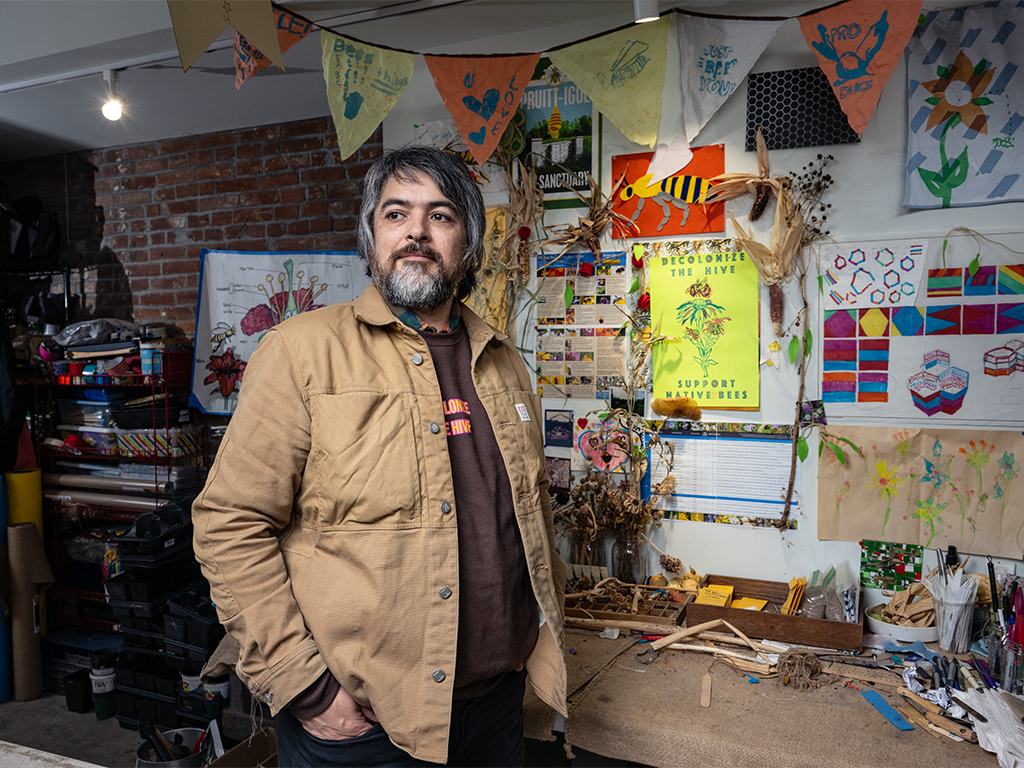 Juan William Chávez is a lecturer at the Sam Fox School of Design & Visual Arts. (Photo: Carol Green/WashU)