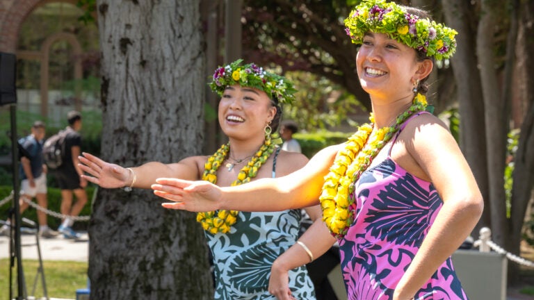 USC Asian American and Pacific Islander Heritage Month Celebration: hula performers