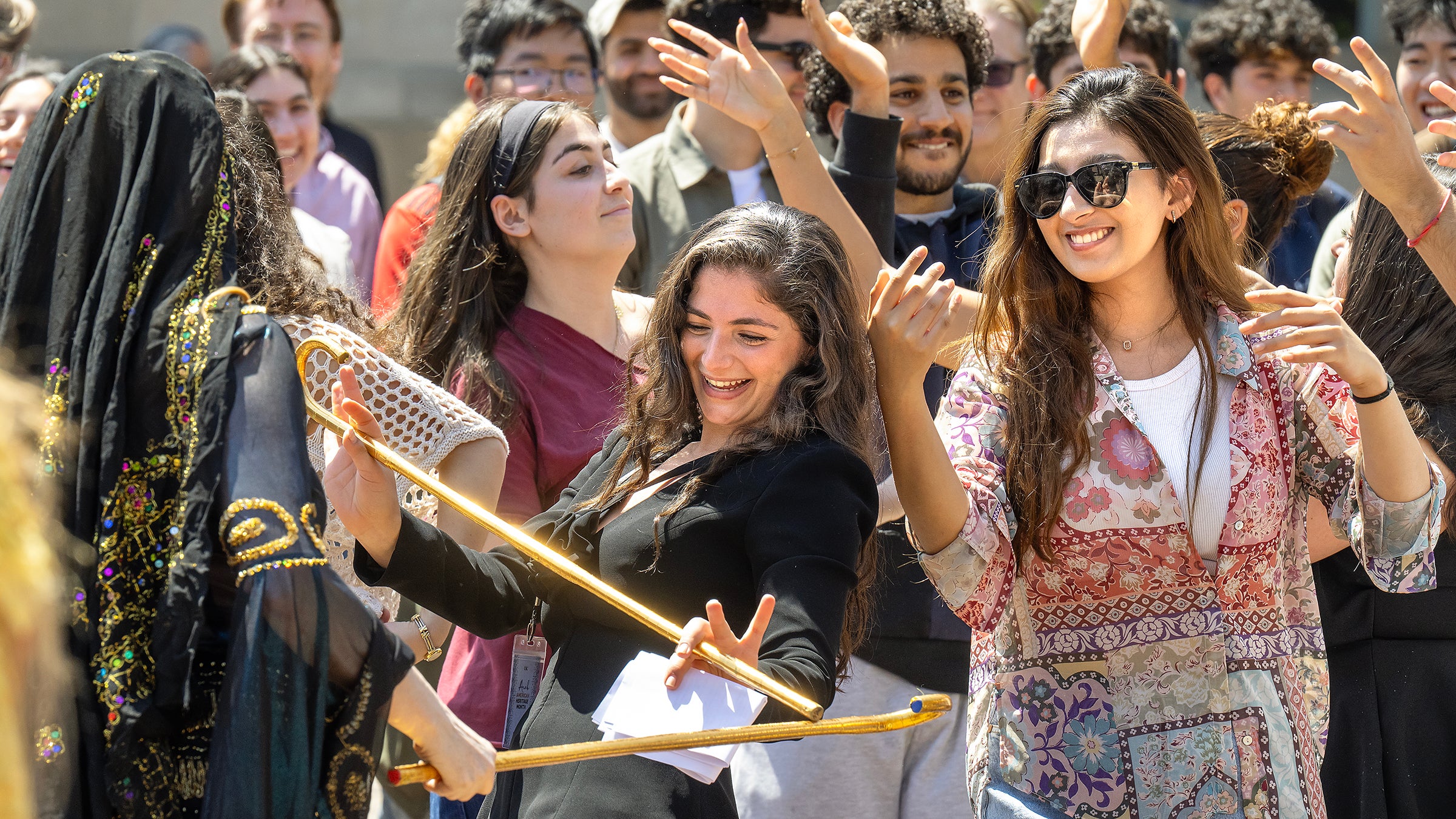 USC Arab American Heritage Month kickoff: Students dancing