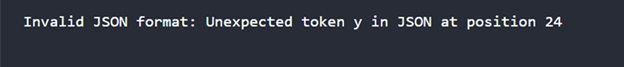 Handling Errors While Parsing JSON Output