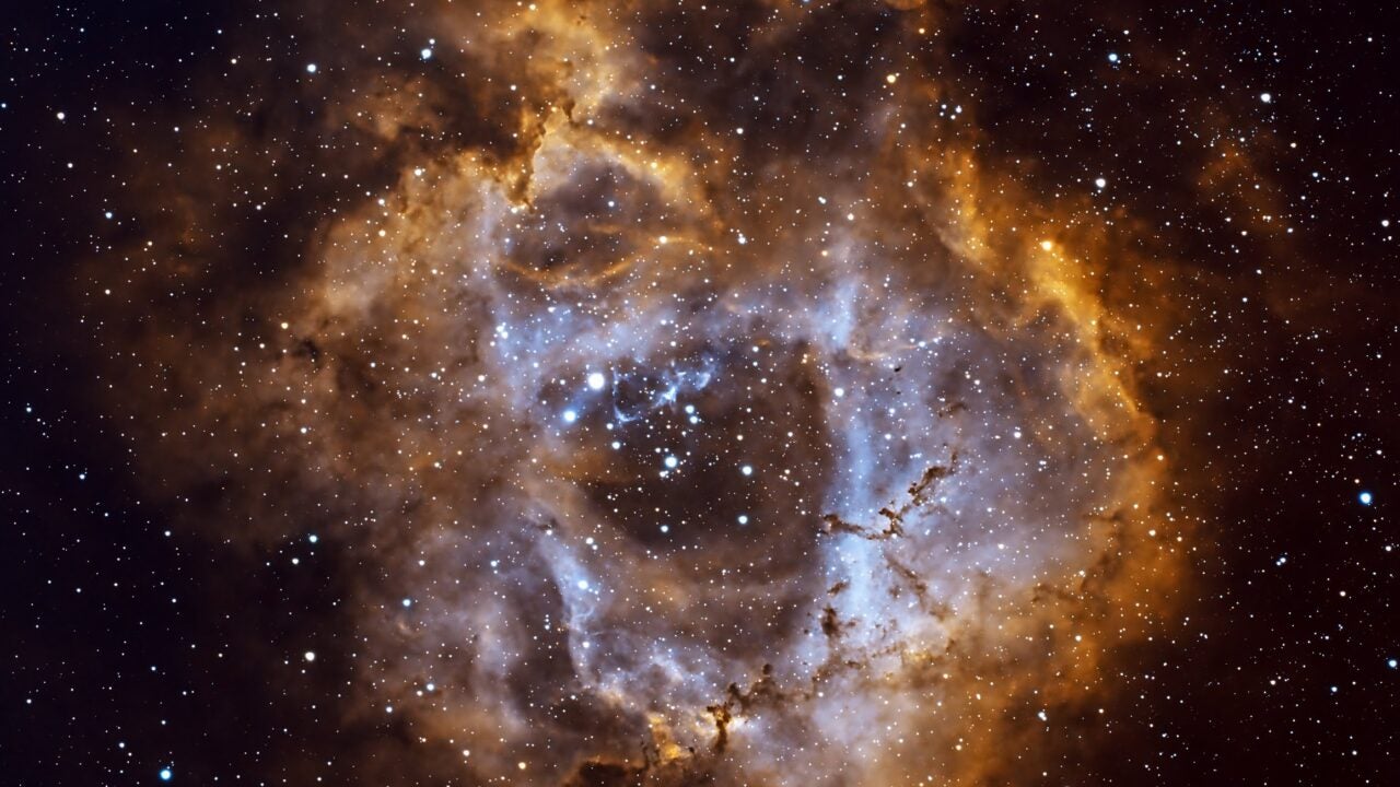 Dean Chris Boone’s passion for systems thinking extends beyond our universe and is evident in his pastime, astrophotography. His capture of the Rosette nebula within the Monoceros constellation — “approximately 5000 light years from our planet and 130 light years in diameter (immense!)” — was taken from his backyard in Arizona by combining 40 5-minute images to achieve this final result. (Photo/Courtesy Chris Boone)