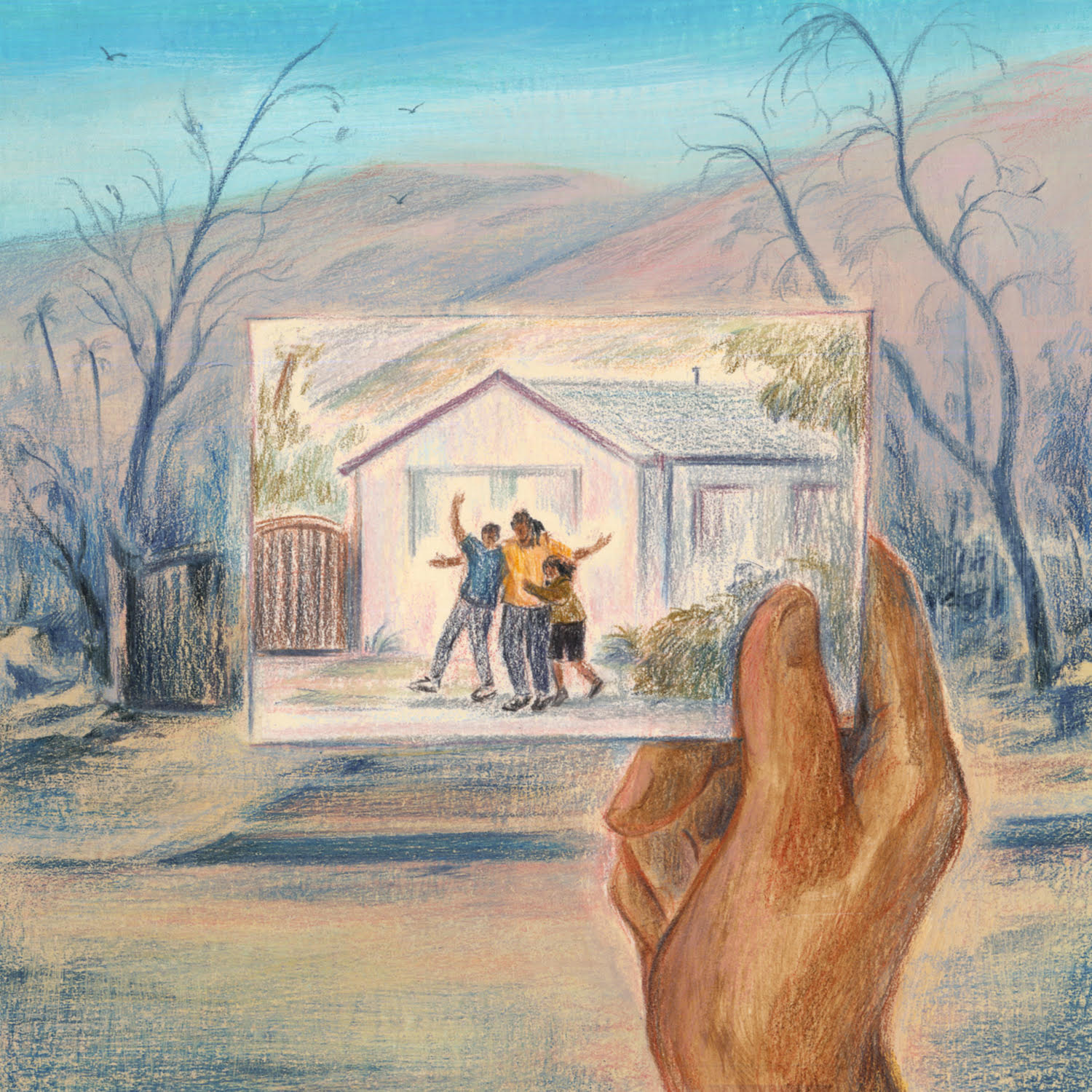 Historic architect Peyton Hall asserts that rebuilding focuses on maintaining cities in such a manner that people desire to reside there, ensuring their connections to community and family are honored. (Illustration/Sally Deng)