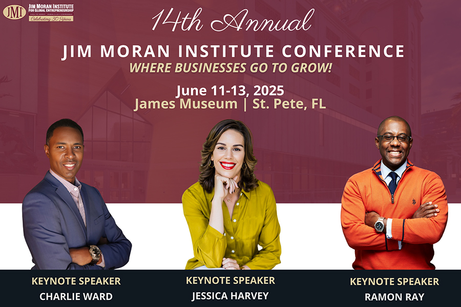 Jim Moran Institute for Global Entrepreneurship to Celebrate 14th Annual Conference This June