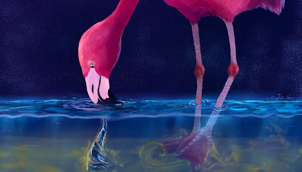 Flamingos Whirl: Masterful Tornado Creators for Prey Capture