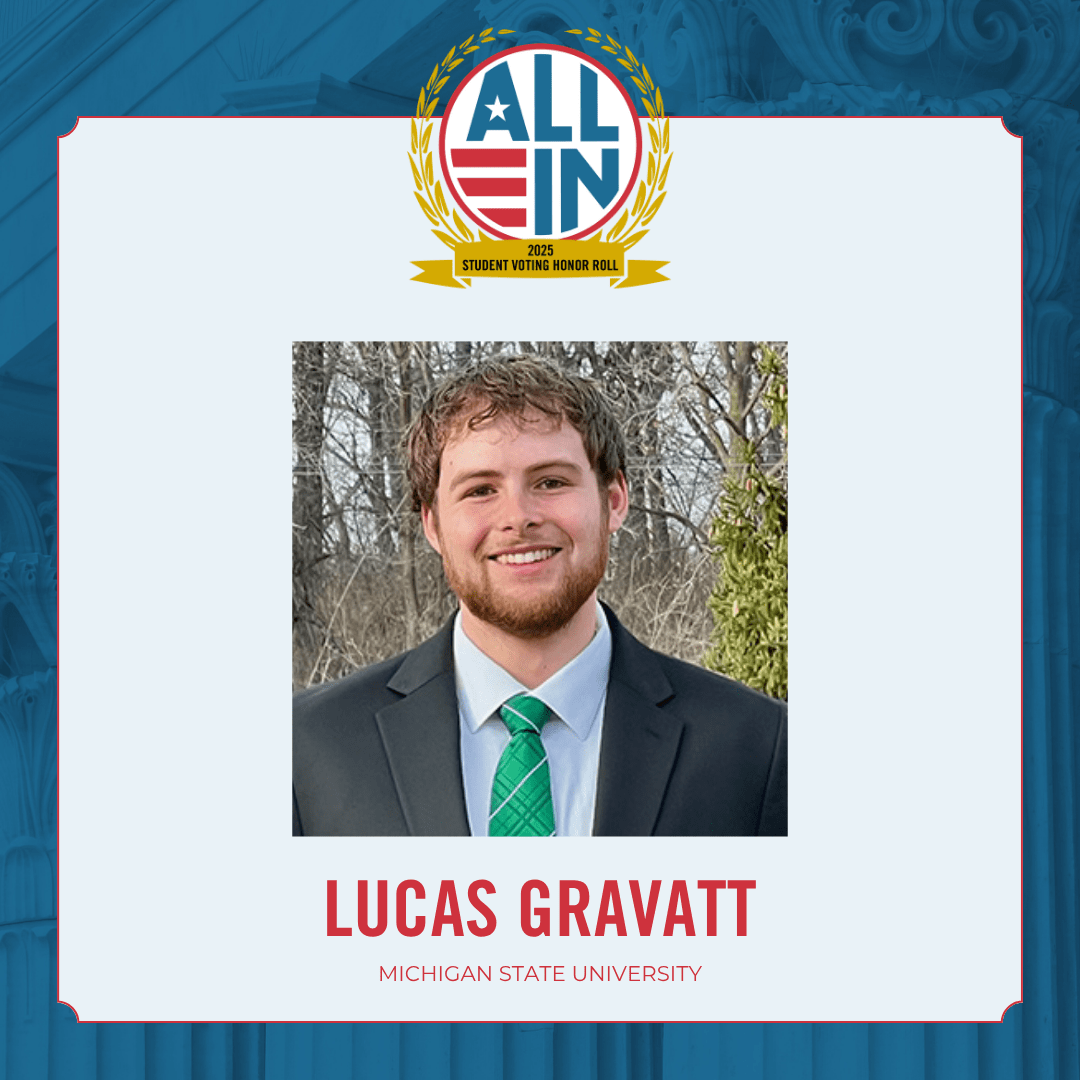 MSU President, student recognized for democratic participation efforts on campus