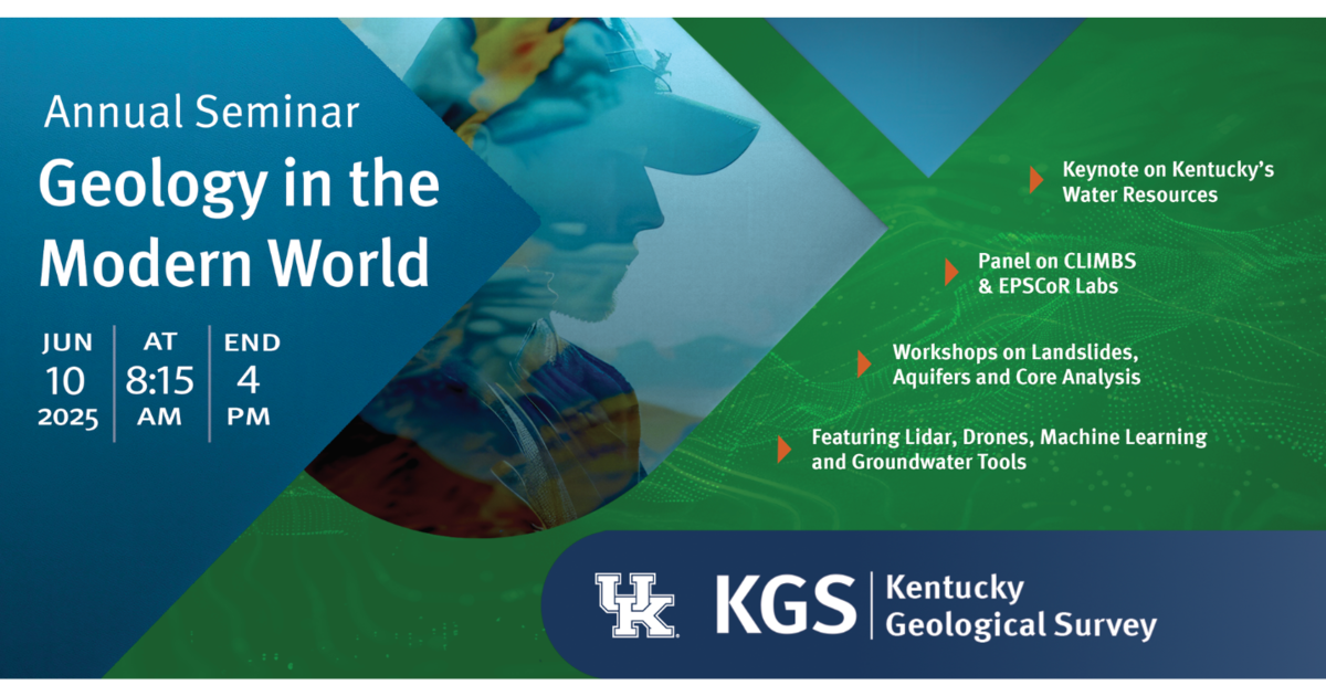 Kentucky Geological Survey seminar to explore ‘Geology in the Modern World’