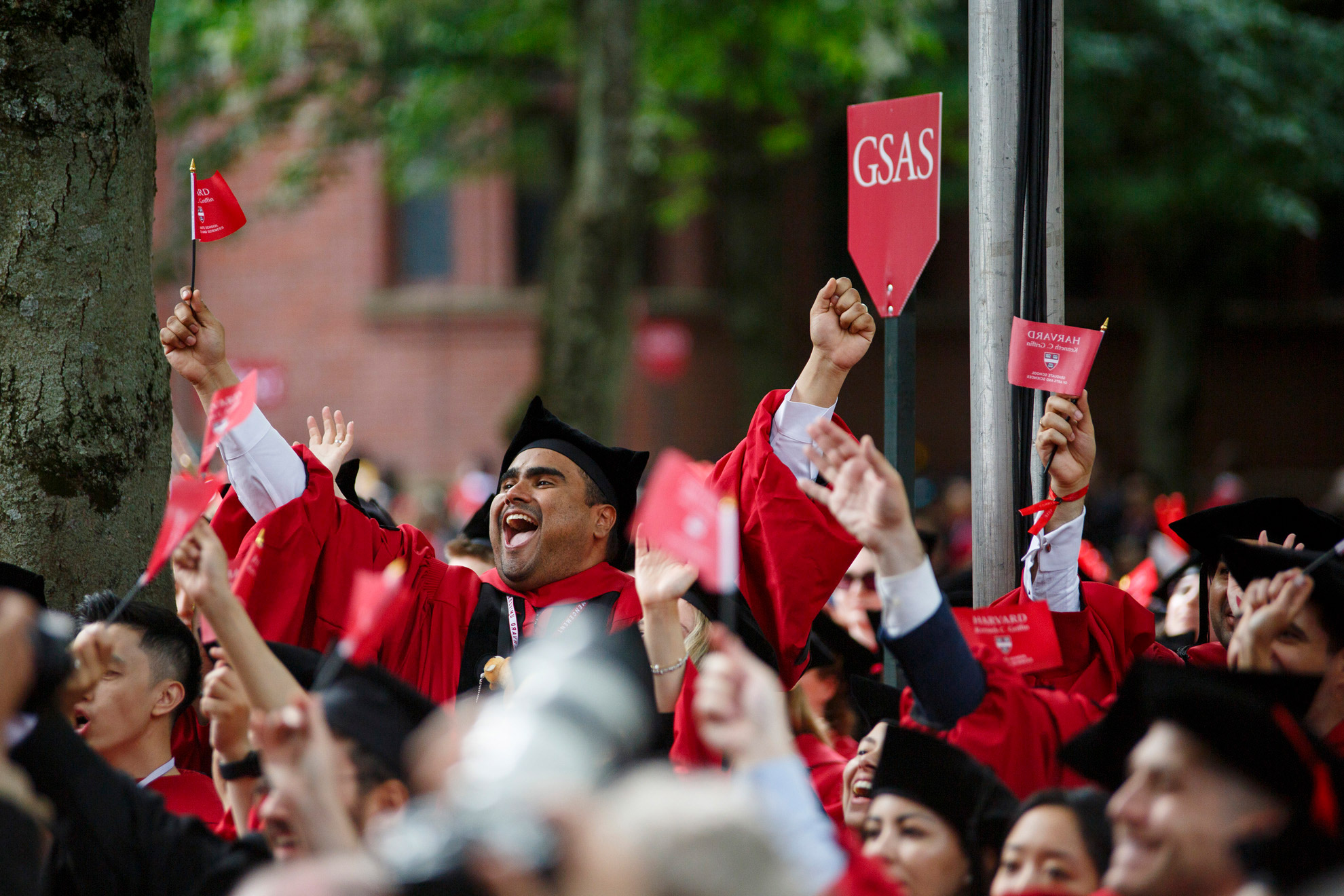 Graduates rejoice as their School is declared.