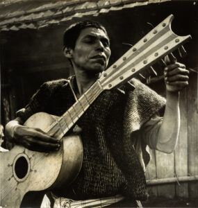 Arthur Tress (American, born 1940), “Guitar Player, Tenejapa, MX,” 1965. Double-weight fiber-based gelatin silver print on paper, 7 × 6 1/2 inches. Georgia Museum of Art, University of Georgia; Gift of J. Patrick and Patricia A. Kennedy. 2020.388.