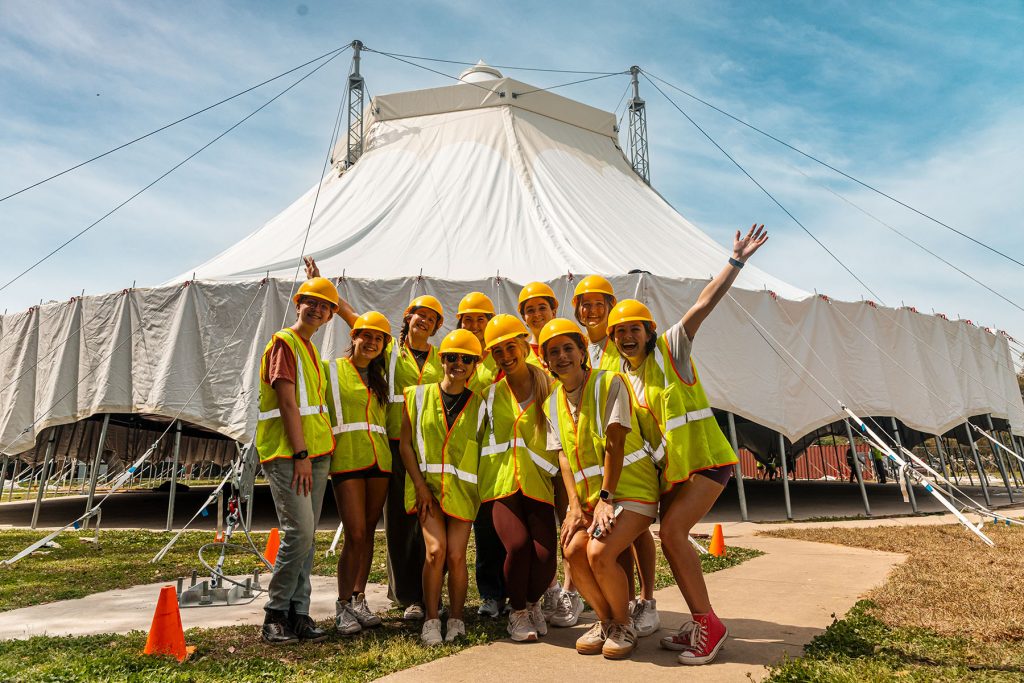 FSU&#8217;s Flying High Circus Takes Flight Again with a Brand New Big Top After Tornado Setback