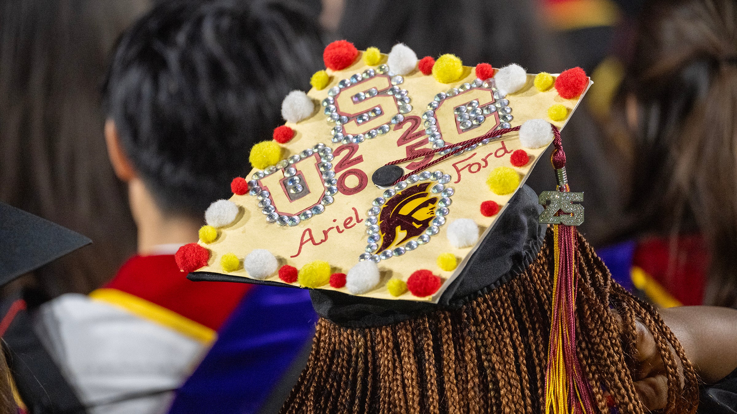 USC 2025 graduation: mortarboard