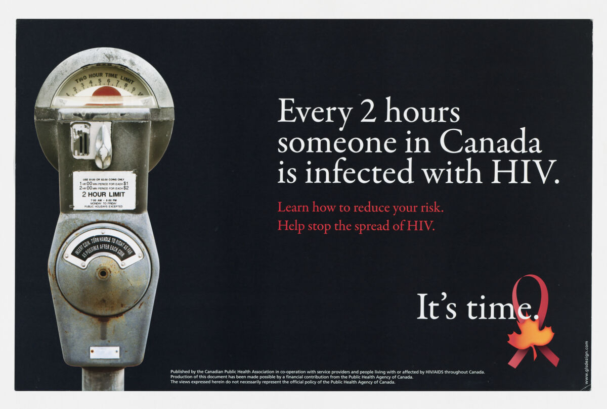 Every two hours someone is infected with HIV in Canada.