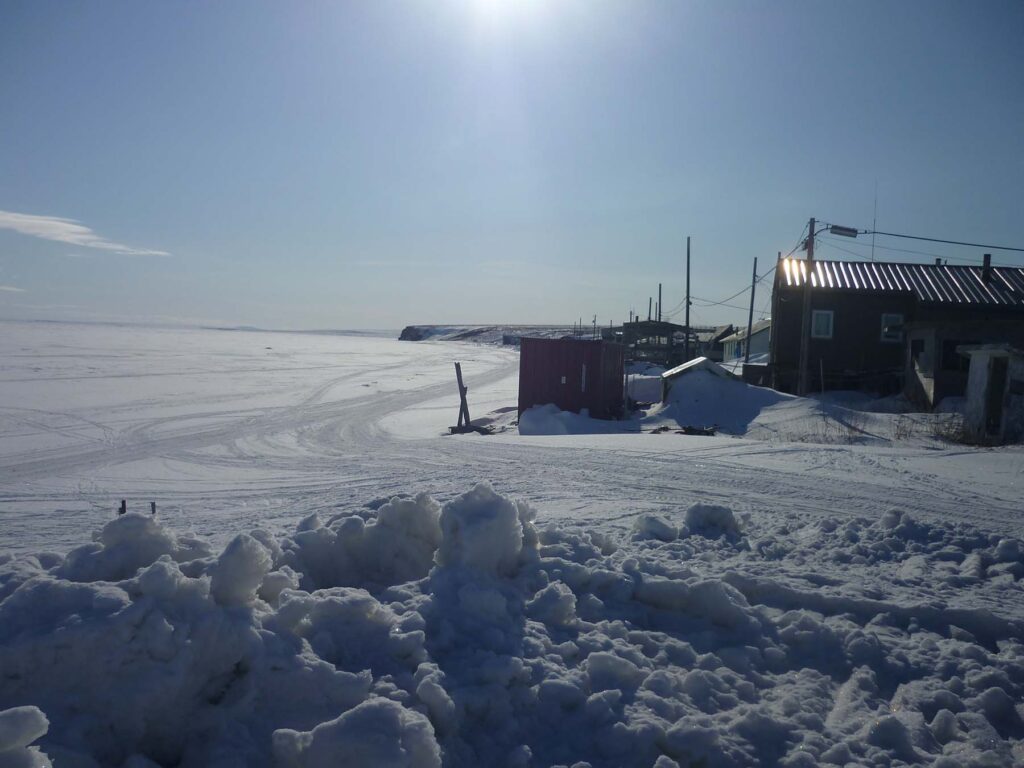Afternoon in October in a remote community,