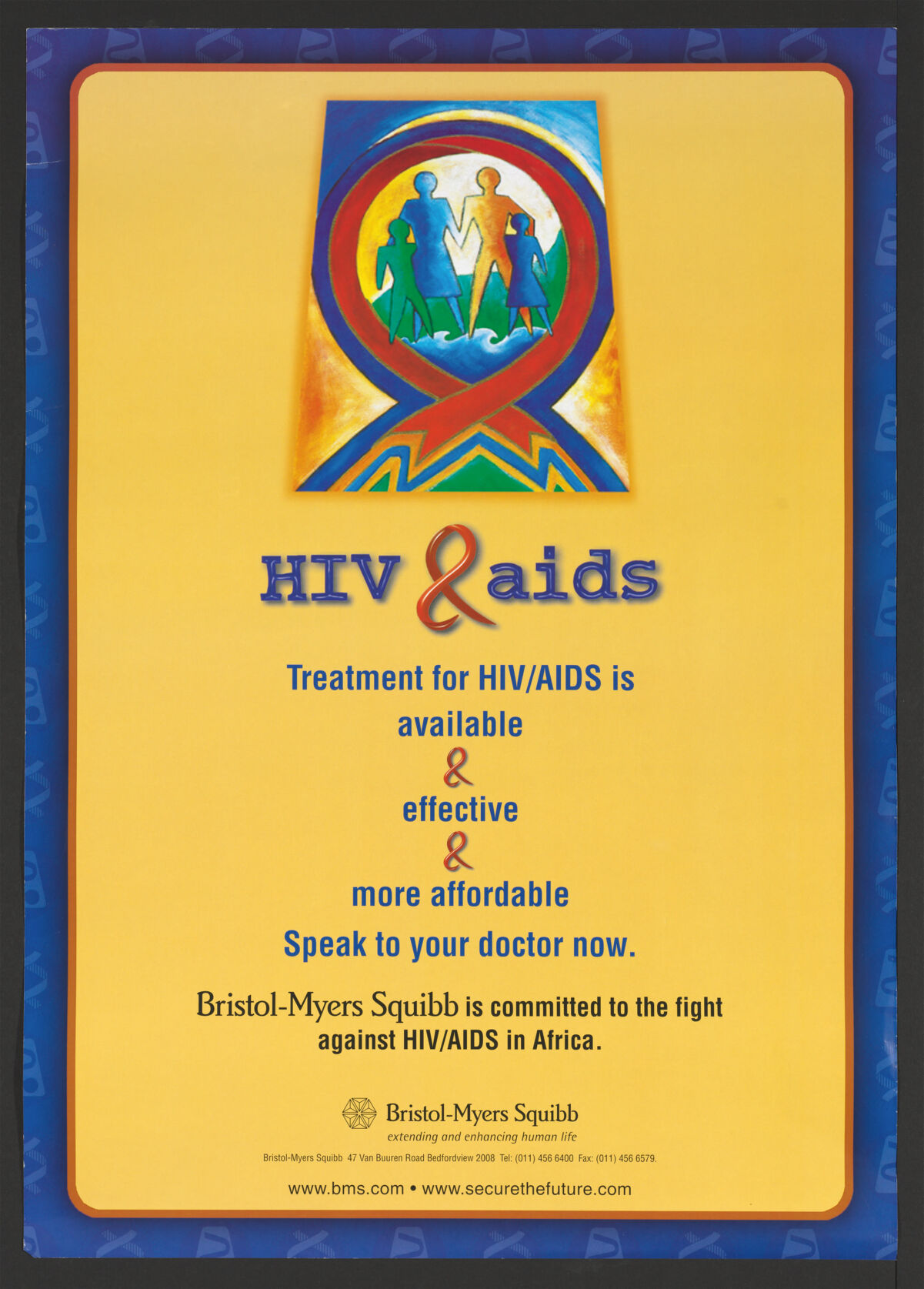 treatment for HIV/AIDS is effective and affordable poster