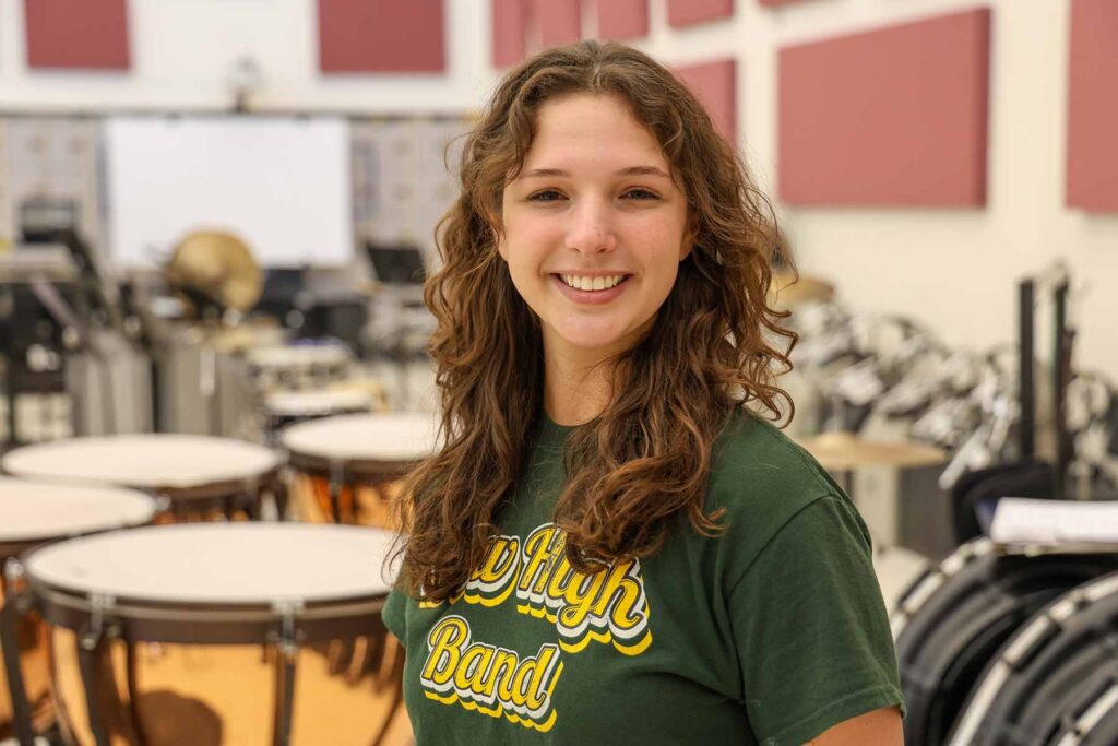 Alora Rishko, a junior at H. H. Dow High School, plays the clarinet.