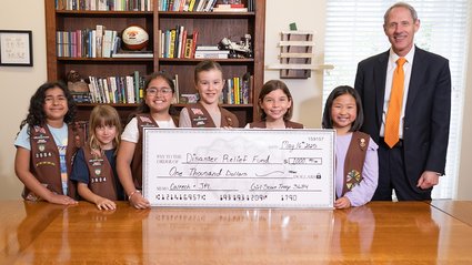 girl-scouts-donate-to-caltech-for-fire-recovery