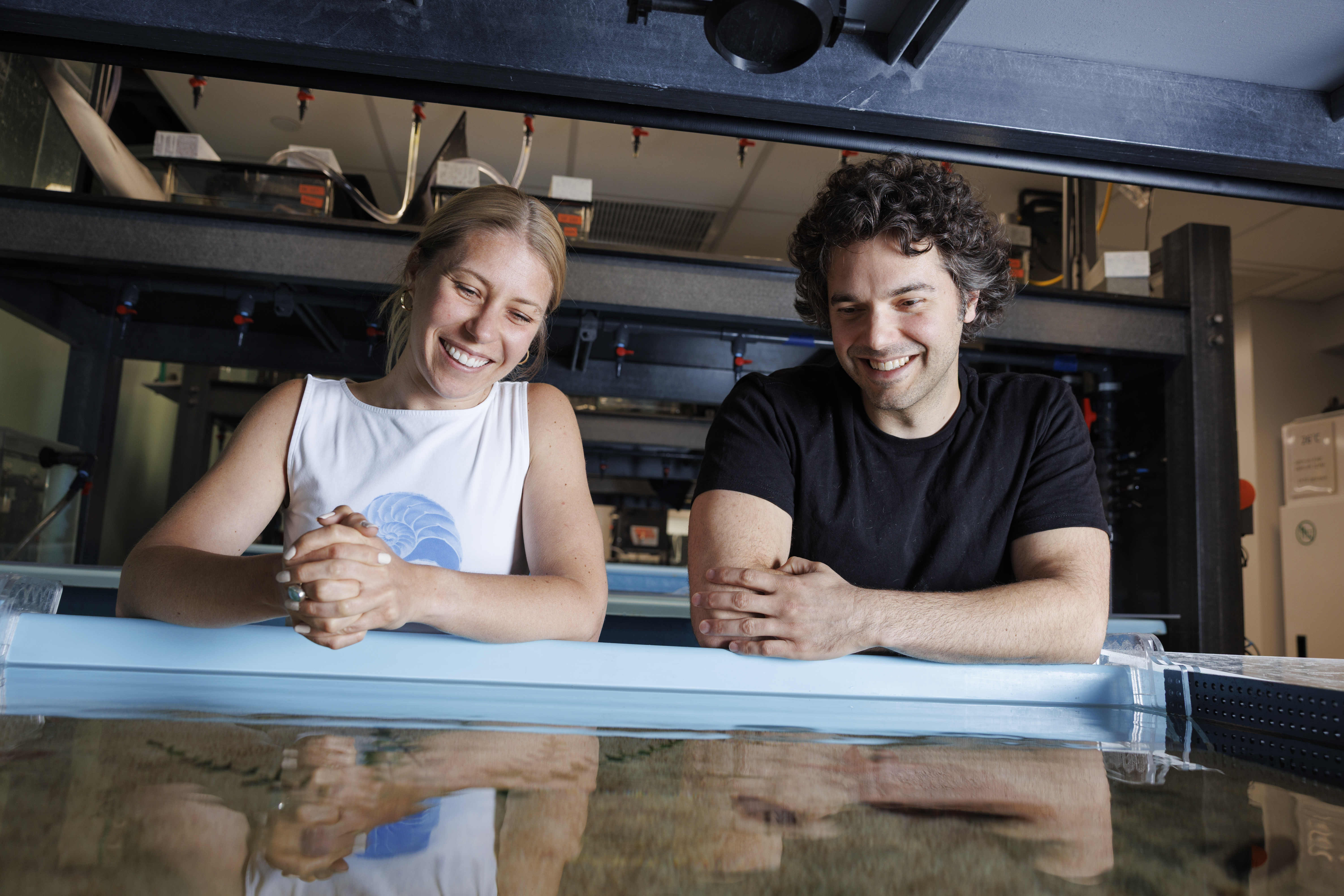 Rebecka Sepela (left) and Nicholas Bellono