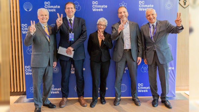 Chris Boone, Brett Steele, Genevieve Giuliano, Chuck Todd and Yannis Yortsos