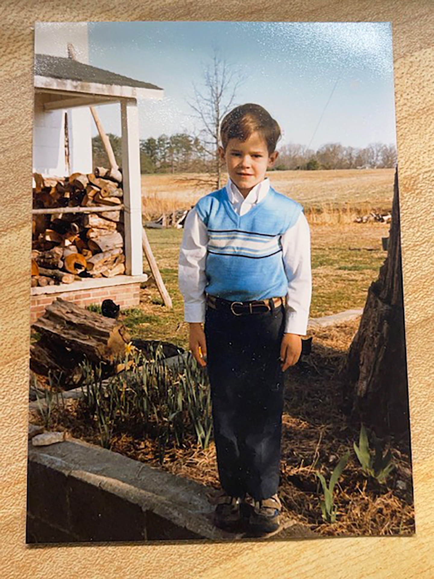 Childhood image of Dustin Tingley.
