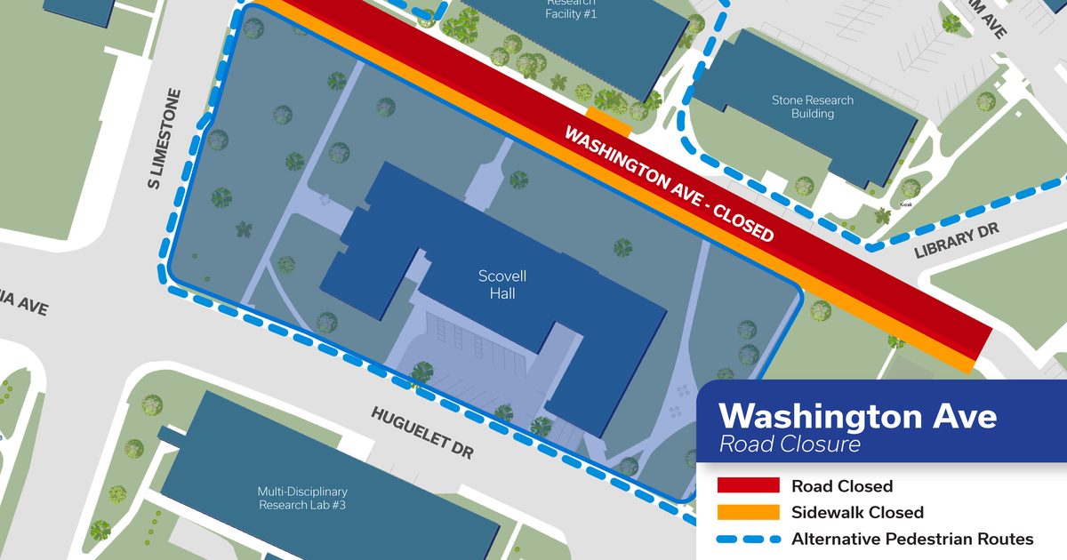 Upcoming road closure: Washington Avenue