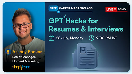 Mastering Resumes and Interviews: A Simplilearn Webinar on July 28, 2025, at 3:30 PM