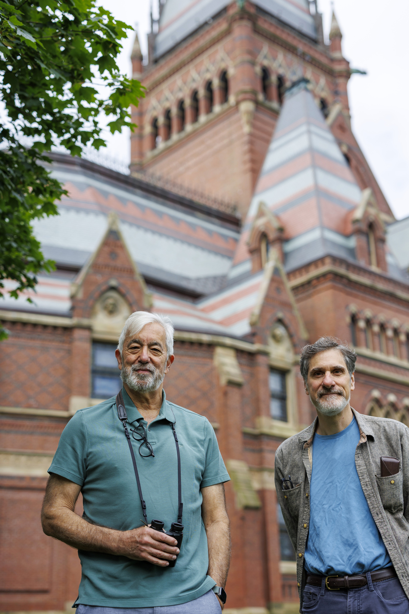 Brian Farrell (left) and former Memorial Hall Building Manager Ray Traietti