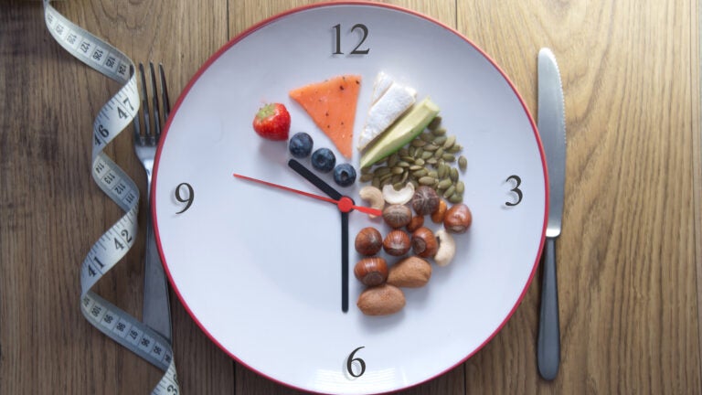 Clock plate with keto foods