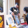 Artist, Johnny Van Patten, and patron at the U-M School of Social Work 2023 Change Maker Lecture Series. Image credit: U-M School of Social Work.