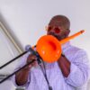 Musician, Bryant Mcgee, at Ann Arbor Art Fair 2024. Image credit: uptown24 studio, courtesy of Linkage Community.