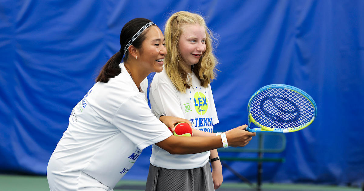 KCH patients, tennis pros make a ‘racket’ at Lexington Open mini pro-am