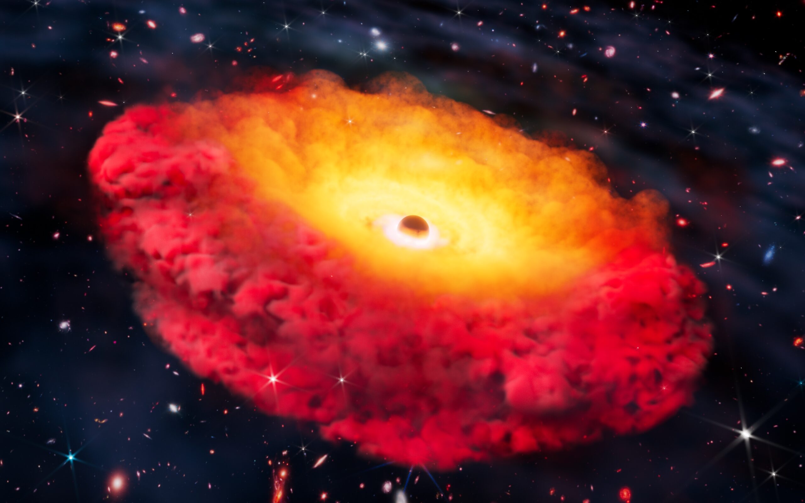 Unveiling the Universe’s First Confirmed Black Hole: A Cosmic Giant from the Dawn of Existence
