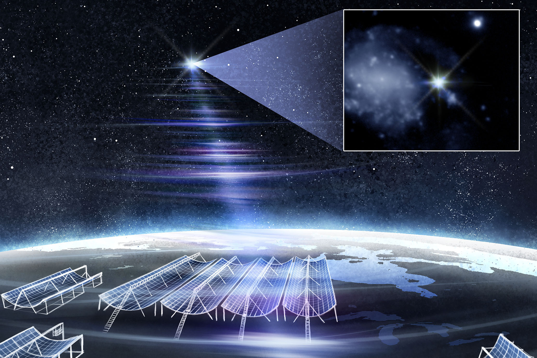 Astronomers Discover Record-Setting Fast Radio Burst with Unprecedented Brightness