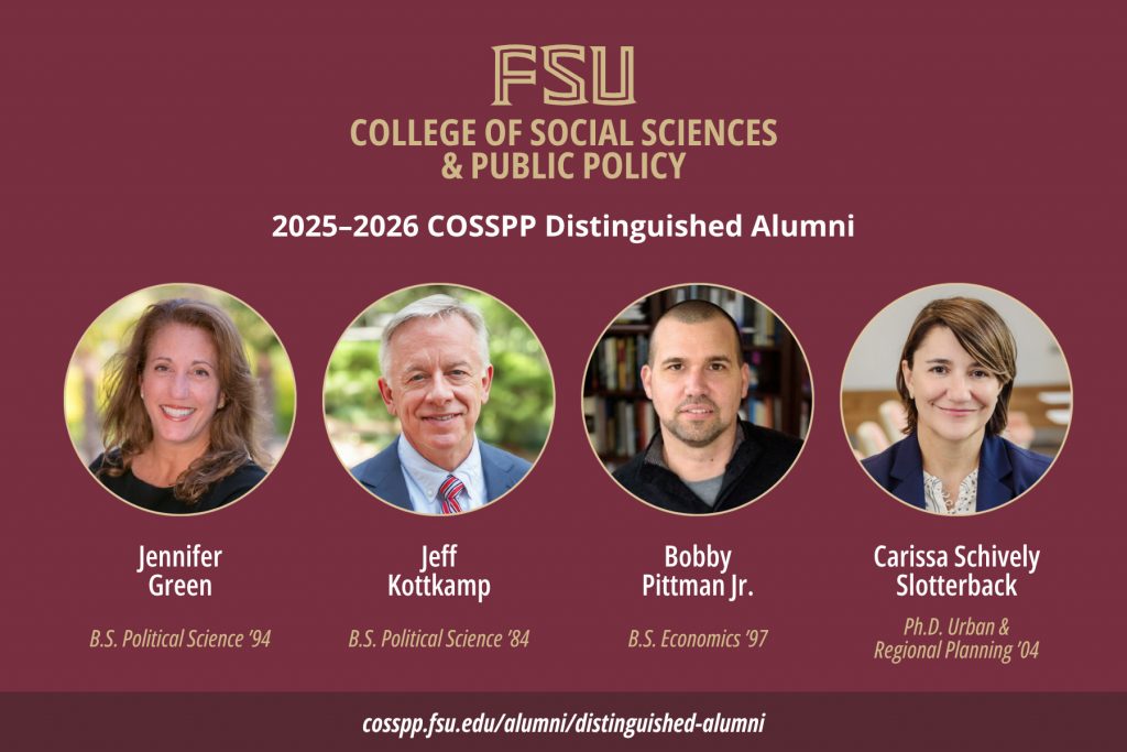 Celebrating Excellence: FSU’s College of Social Sciences &amp; Public Policy Recognizes Its 2025 Distinguished Alumni