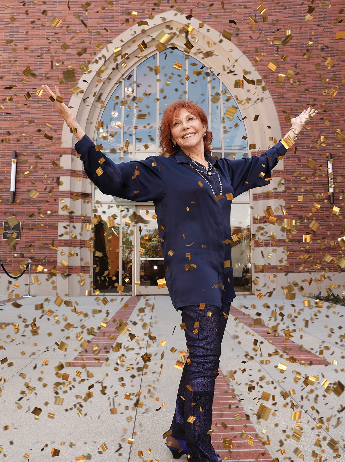 Glorya Kaufman at building inauguration in 2016
