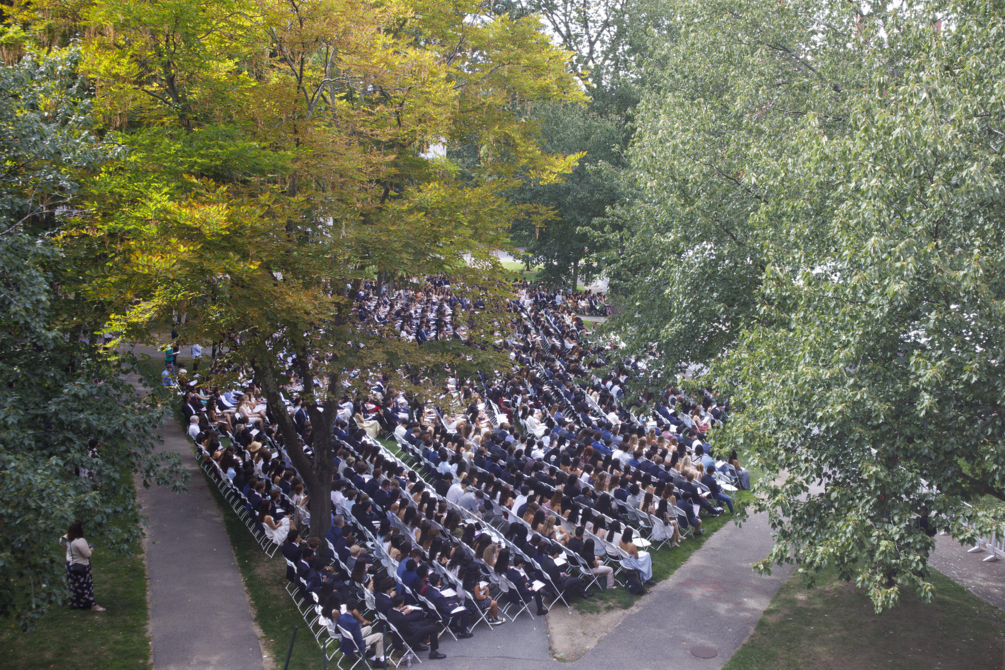 Class of 2029 fills Tercentenary Theatre.