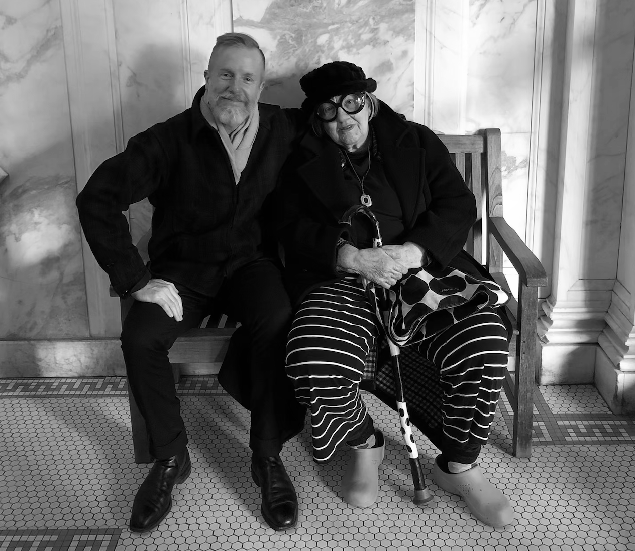 Barbara and her nephew Fritz.