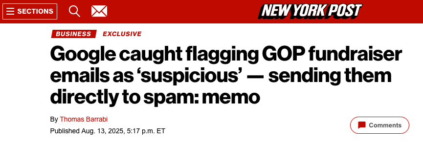 GOP Voices Concerns Over Effective Spam Filter Mechanisms