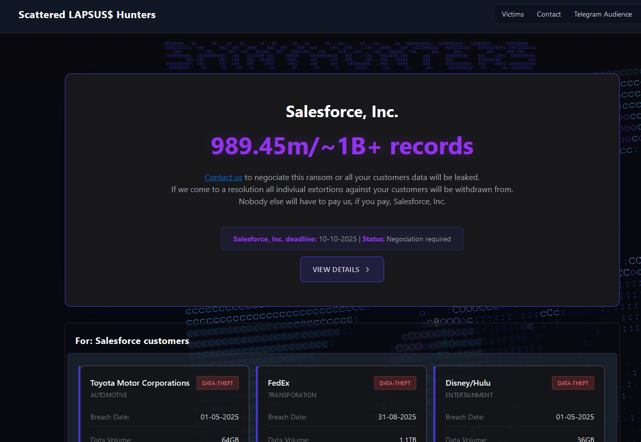 “ShinyHunters Unleash a Wave of Corporate Extortion Tactics”