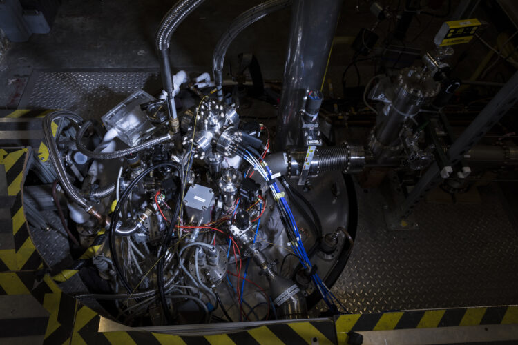 The ADMX experiment inside a magnet bore underground