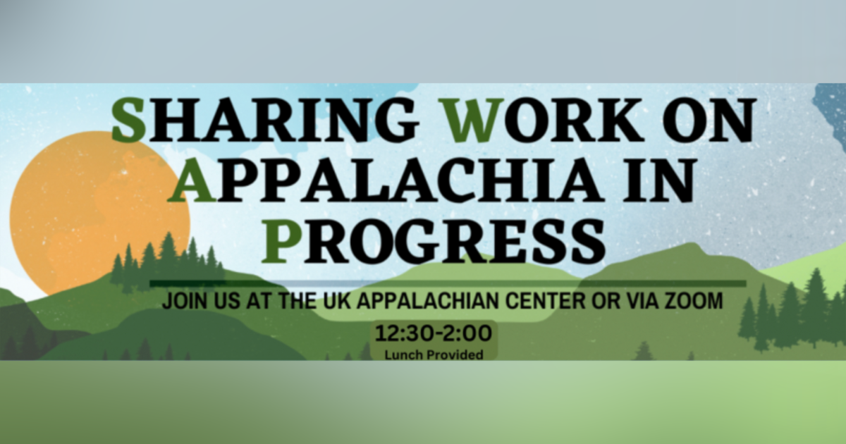 UK’s SWAP series highlights research shaping Appalachia’s future